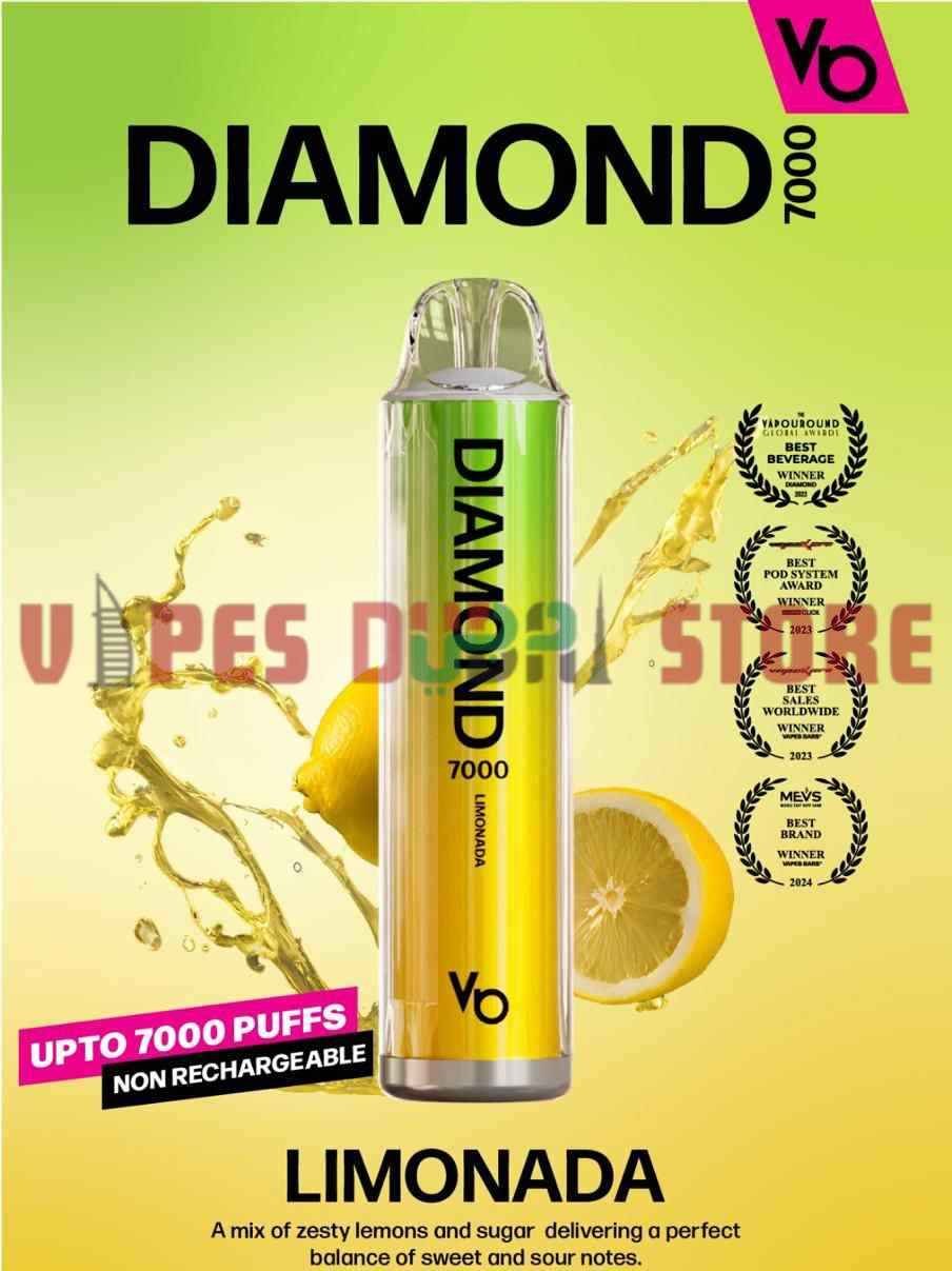 VAPES BARS Diamond 7000 Puffs 20MG Nicotine Disposable Vape in Dubai LIMONADA VAPES BARS Diamond 7000 Puffs 20MG Nicotine Disposable Vape in Dubai LIMONADA