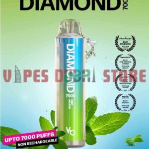VAPES BARS Diamond 7000 Puffs 20MG Nicotine Disposable Vape in Dubai MINT MOJITO