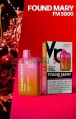 VAPES BARS Found Mary FM5800 Disposable 5800 Puffs Rechargeable Vape in UAE cherry cola ice