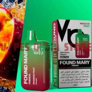VAPES BARS Found Mary FM5800 Disposable 5800 Puffs Rechargeable Vape in UAE passion fruit