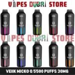 VEIIK MICKO Q 5500 Puffs 30mg Disposable Vape in Dubai