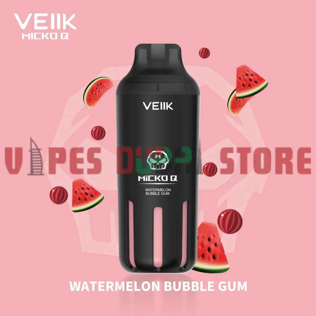 VEIIK MICKO Q 5500 Puffs 30mg Disposable Vape in Dubai Watermelon Bubblegum VEIIK MICKO Q 5500 Puffs 30mg Disposable Vape in Dubai Watermelon Bubblegum