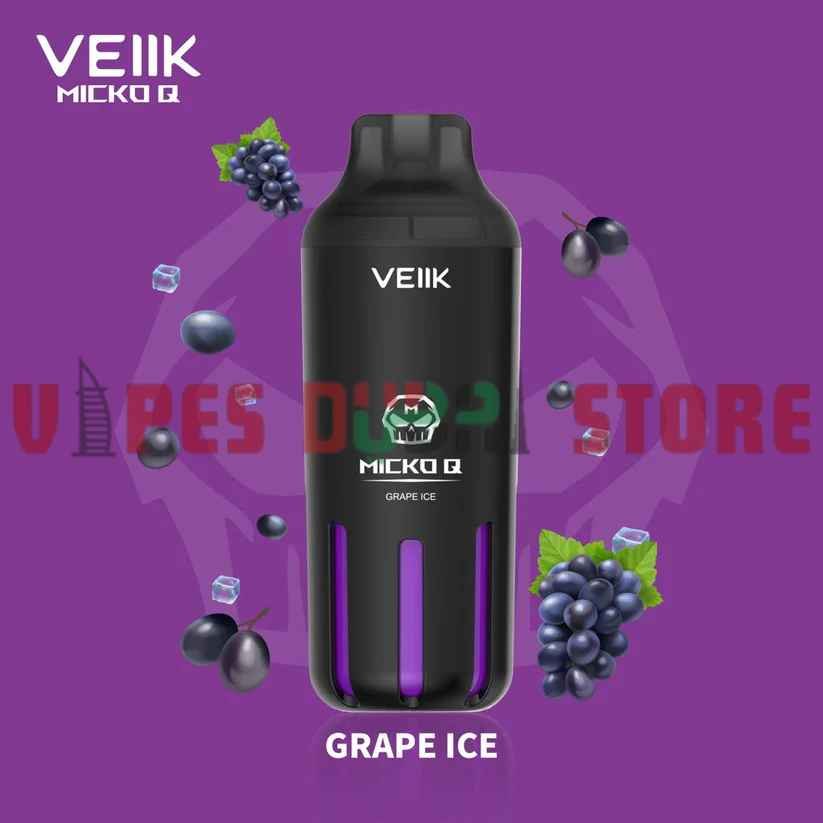 VEIIK MICKO Q 5500 Puffs 30mg Disposable Vape in Dubai grape ice VEIIK MICKO Q 5500 Puffs 30mg Disposable Vape in Dubai grape ice