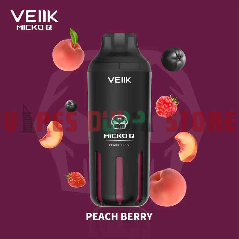 VEIIK MICKO Q 5500 Puffs 30mg Disposable Vape in Dubai peach berry VEIIK MICKO Q 5500 Puffs 30mg Disposable Vape in Dubai peach berry