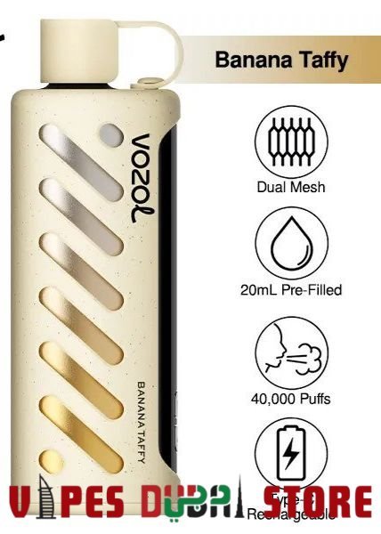 VOZOL Gear Shisha 40,000 Puffs Disposable Vape Price in Dubai Banana Taffy VOZOL Gear Shisha 40,000 Puffs Disposable Vape Price in Dubai Banana Taffy