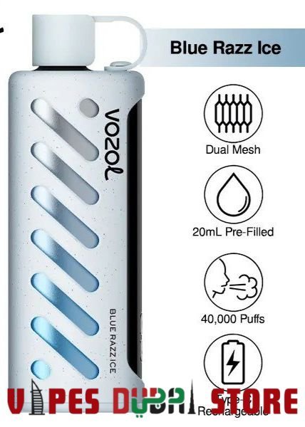 VOZOL Gear Shisha 40,000 Puffs Disposable Vape Price in Dubai Blue Razz Ice VOZOL Gear Shisha 40,000 Puffs Disposable Vape Price in Dubai Blue Razz Ice