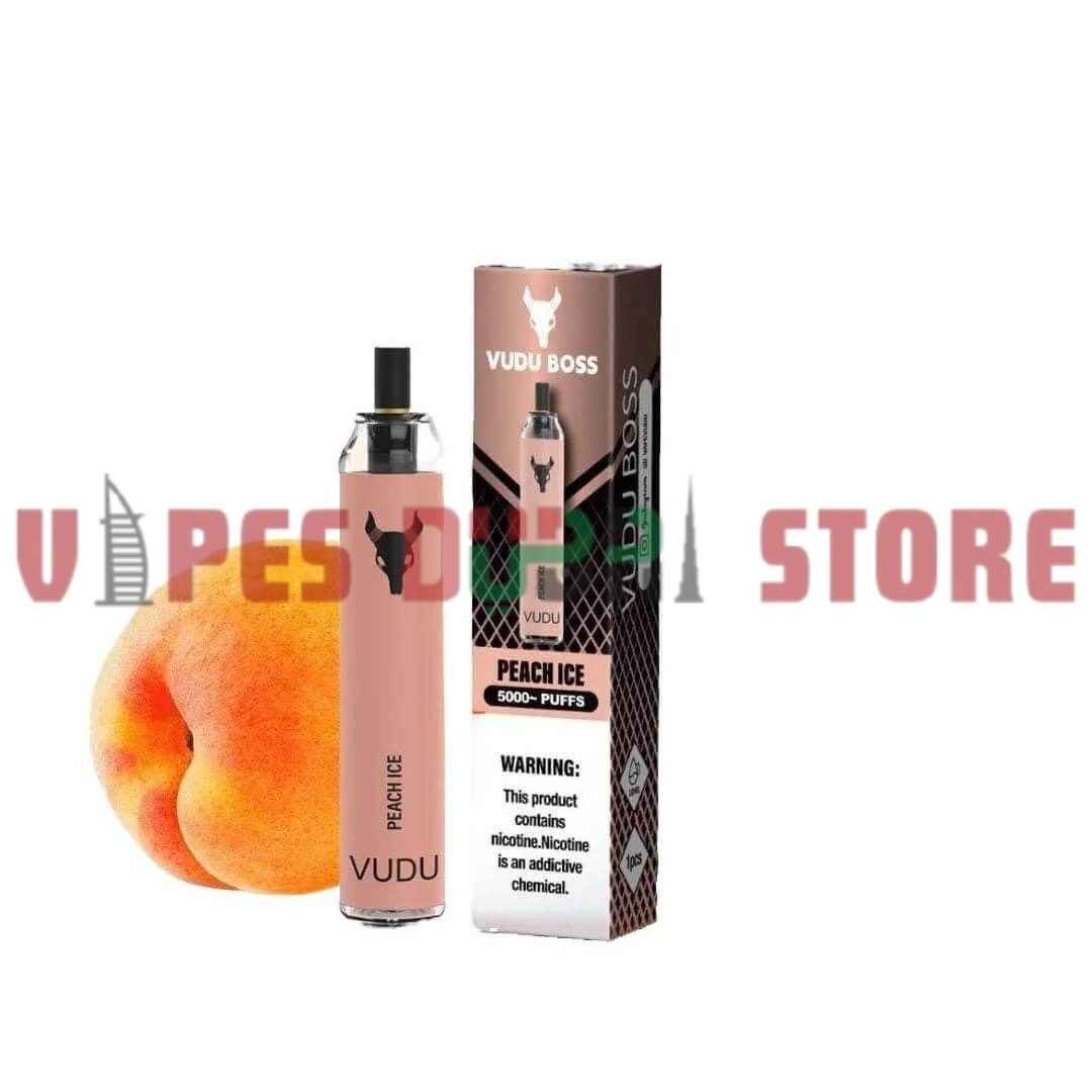VUDU Boss 5000 Puffs 50MG Disposable Vape In Dubai Peach-Ice VUDU Boss 5000 Puffs 50MG Disposable Vape In Dubai Peach-Ice