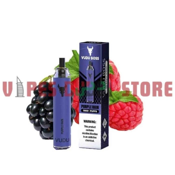 VUDU Boss 5000 Puffs 50MG Disposable Vape In Dubai Purple-Rain