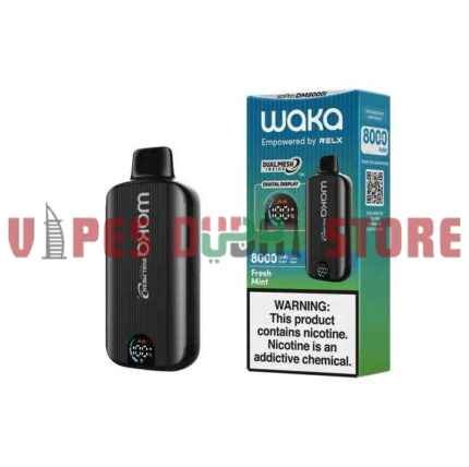 WAKA SoPro DM8000i Disposable 8000 Puffs 20MG Rechargeable Vape in Dubai FRESH-MINT WAKA SoPro DM8000i Disposable 8000 Puffs 20MG Rechargeable Vape in Dubai FRESH-MINT