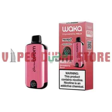 WAKA SoPro DM8000i Disposable 8000 Puffs 20MG Rechargeable Vape in Dubai STRAWBERRY-BURST WAKA SoPro DM8000i Disposable 8000 Puffs 20MG Rechargeable Vape in Dubai STRAWBERRY-BURST