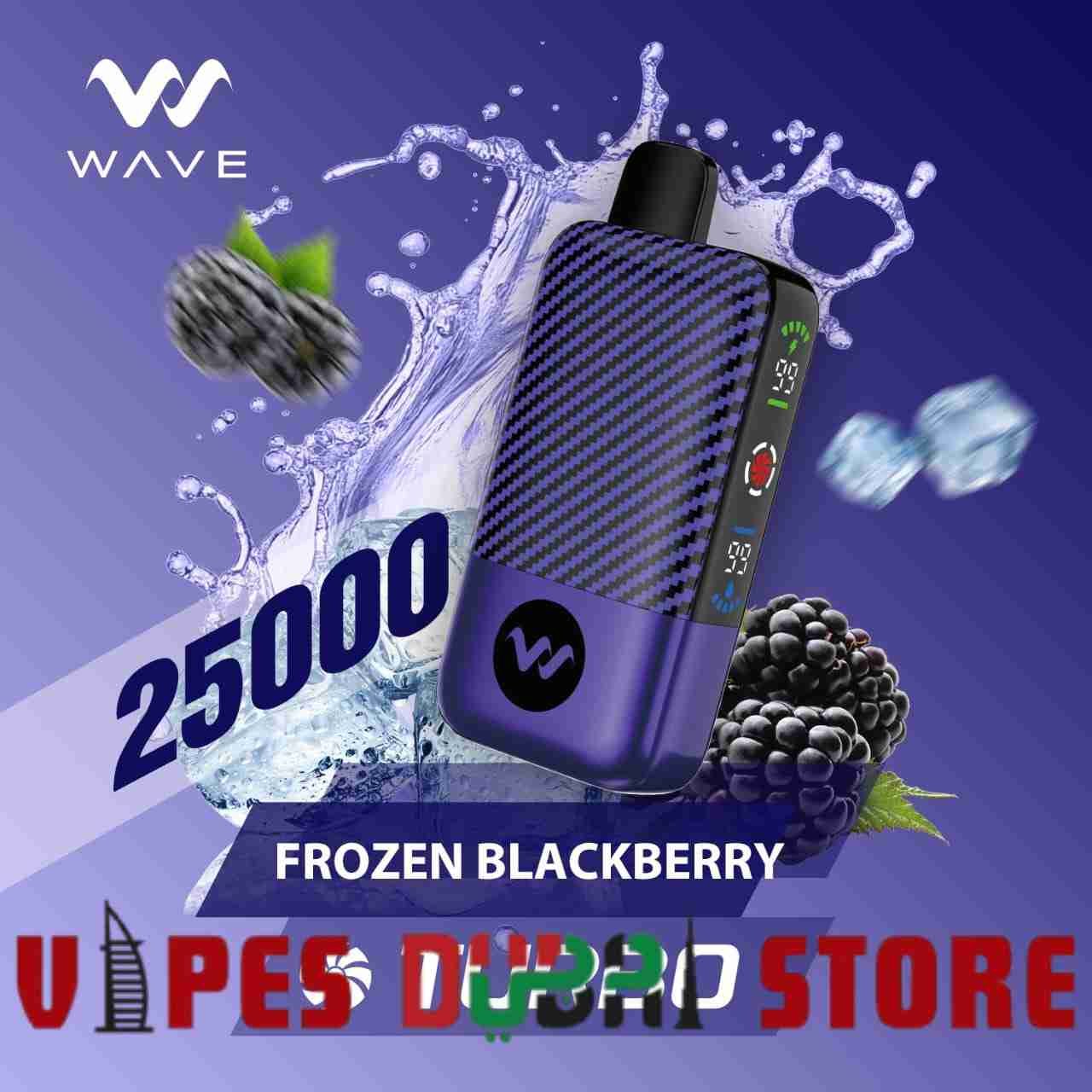 WAVE Turbo 25000 Puffs 50MG Disposable Vape Price in Dubai Frozen Blackberry WAVE Turbo 25000 Puffs 50MG Disposable Vape Price in Dubai Frozen Blackberry