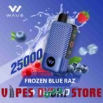 WAVE Turbo 25000 Puffs 50MG Disposable Vape Price in Dubai Frozen Blue Raz