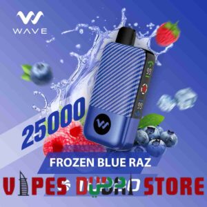 WAVE Turbo 25000 Puffs 50MG Disposable Vape Price in Dubai Frozen Blue Raz