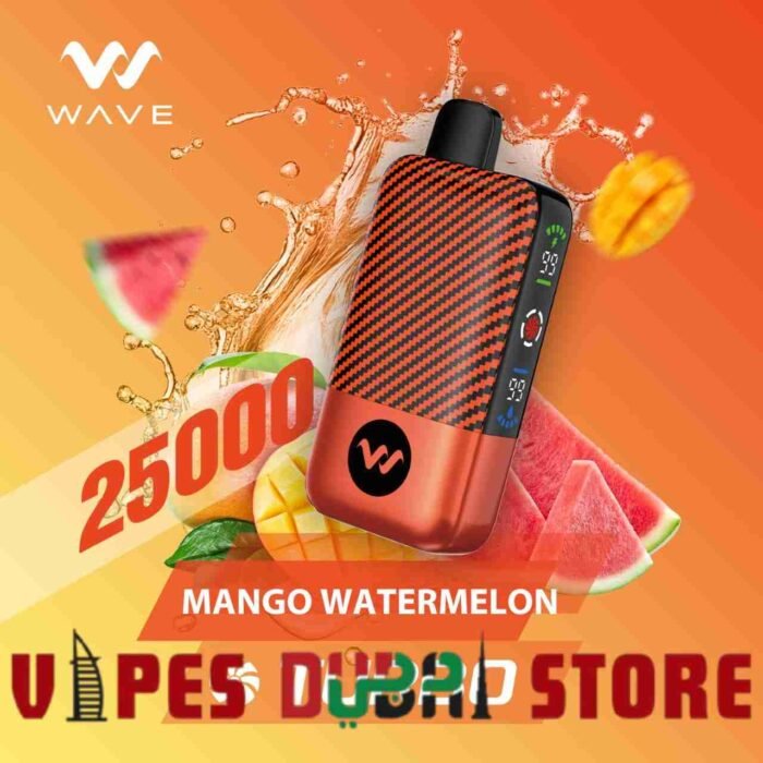 WAVE Turbo 25000 Puffs 50MG Disposable Vape Price in Dubai Mango Watermelon
