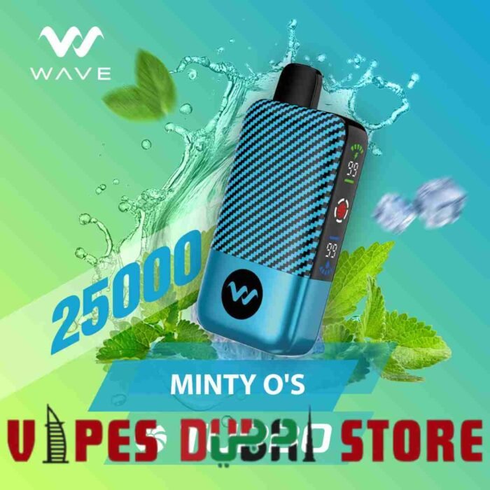 WAVE Turbo 25000 Puffs 50MG Disposable Vape Price in Dubai Minty O_S