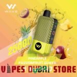 WAVE Turbo 25000 Puffs 50MG Disposable Vape Price in Dubai Pineapple Passionfruit Guava