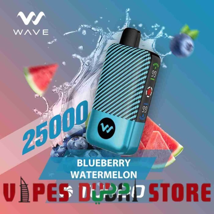 WAVE Turbo 25000 Puffs 50MG Disposable Vapep Price in Dubai Blueberry Watermelon