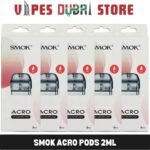 smok acro pods 2ml 08ohm mesh 06 dc mtl replacement pods in dubai uae 3 pcs per pack