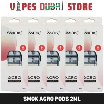 smok acro pods 2ml 08ohm mesh 06 dc mtl replacement pods in dubai uae 3 pcs per pack