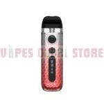 smok novo 5 leather regular series silver red cobra