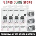 smok novo x pods dc mtl meshed pod cartridge 2ml replacement pods in dubai uae 3 pieces per pack