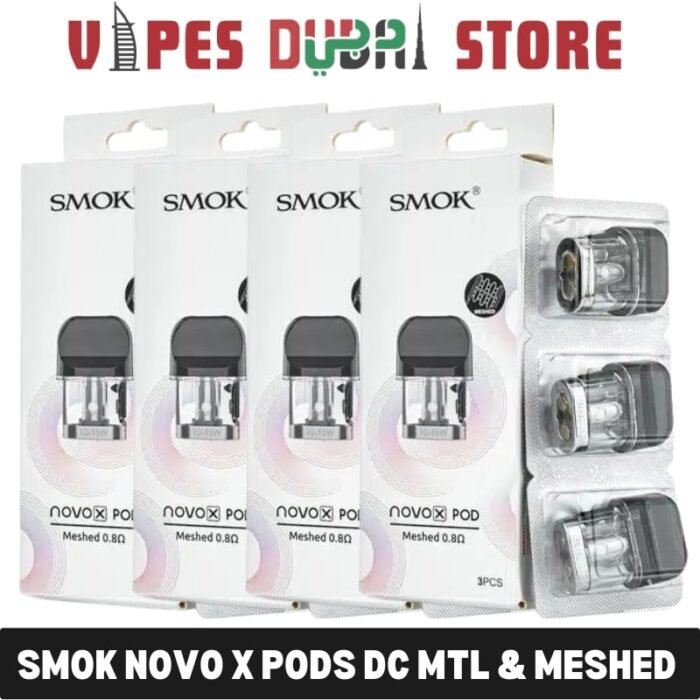 smok novo x pods dc mtl meshed pod cartridge 2ml replacement pods in dubai uae 3 pieces per pack