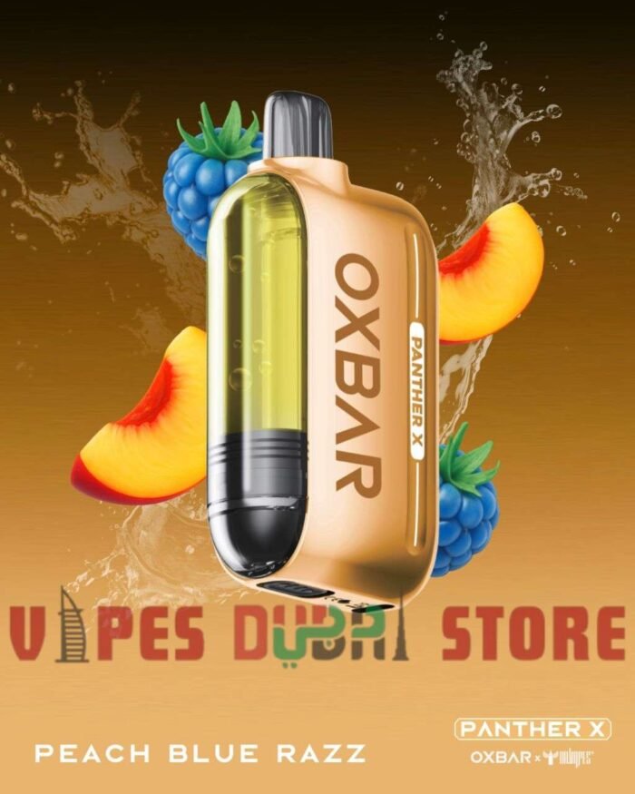 Dr Vapes Oxbar Panther X 50000 Puffs Disposable Vape peach blue razz