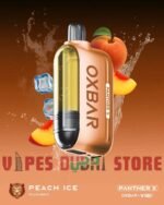 Dr Vapes Oxbar Panther X 50000 Puffs Disposable Vape peach ice
