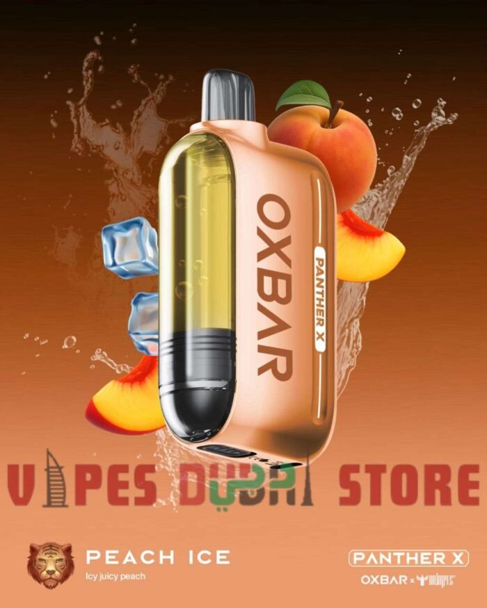 Dr Vapes Oxbar Panther X 50000 Puffs Disposable Vape peach ice