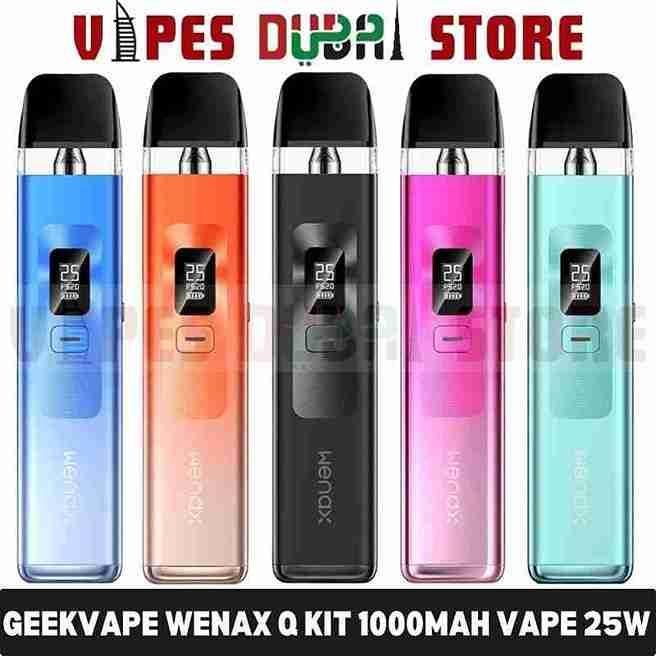 GEEKVAPE Wenax Q Kit 1000mAh Vape kit 25W Pod System Starter Kit in Dubai, UAE GEEKVAPE Wenax Q Kit 1000mAh Vape kit 25W Pod System Starter Kit in Dubai, UAE