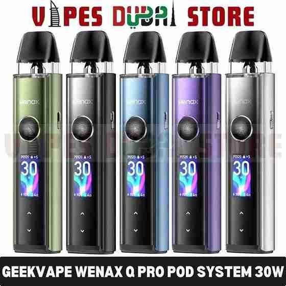 GEEKVAPE Wenax Q Pro Pod System 30W Vape Kit in Dubai GEEKVAPE Wenax Q Pro Pod System 30W Vape Kit in Dubai