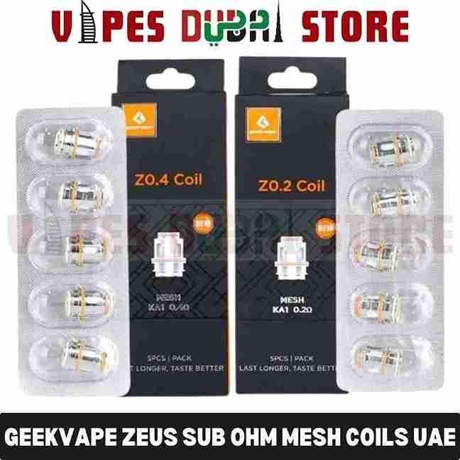 GEEKVAPE Zeus Sub Ohm Mesh Coils (5-Pack) in Dubai, UAE GEEKVAPE Zeus Sub Ohm Mesh Coils (5-Pack) in Dubai, UAE