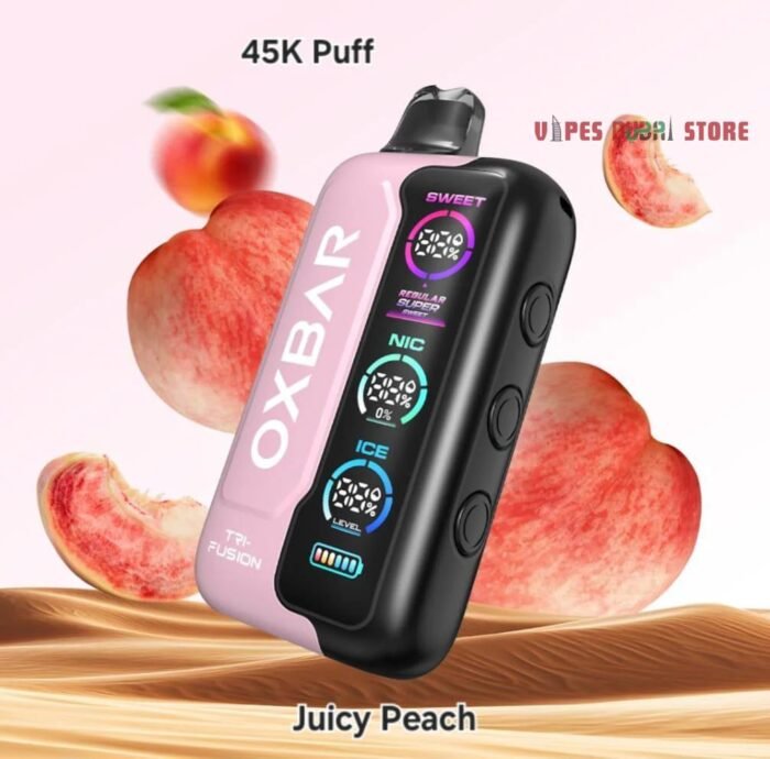 Oxbar TRI Fusion 45000 Puffs 50mg Nicotine in Dubai Juicy Peach