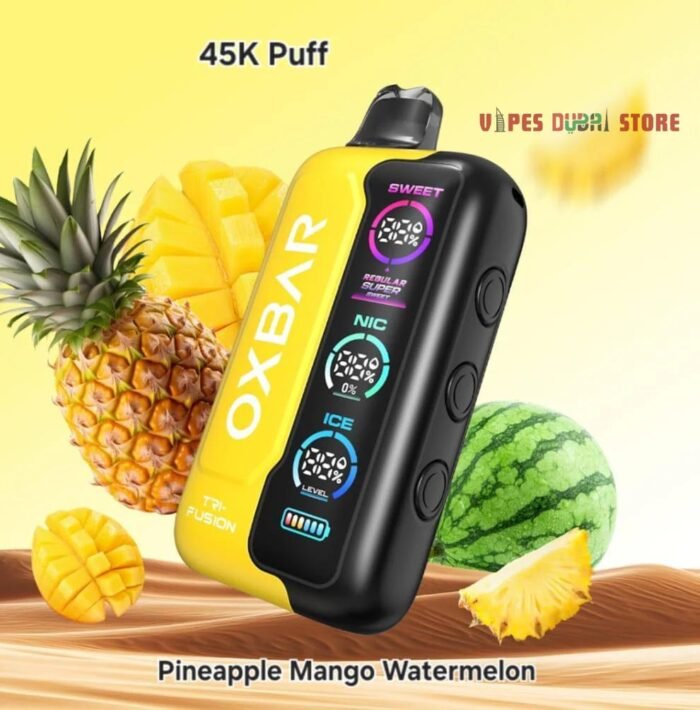 Oxbar TRI Fusion 45000 Puffs 50mg Nicotine in Dubai Pineapple Ma