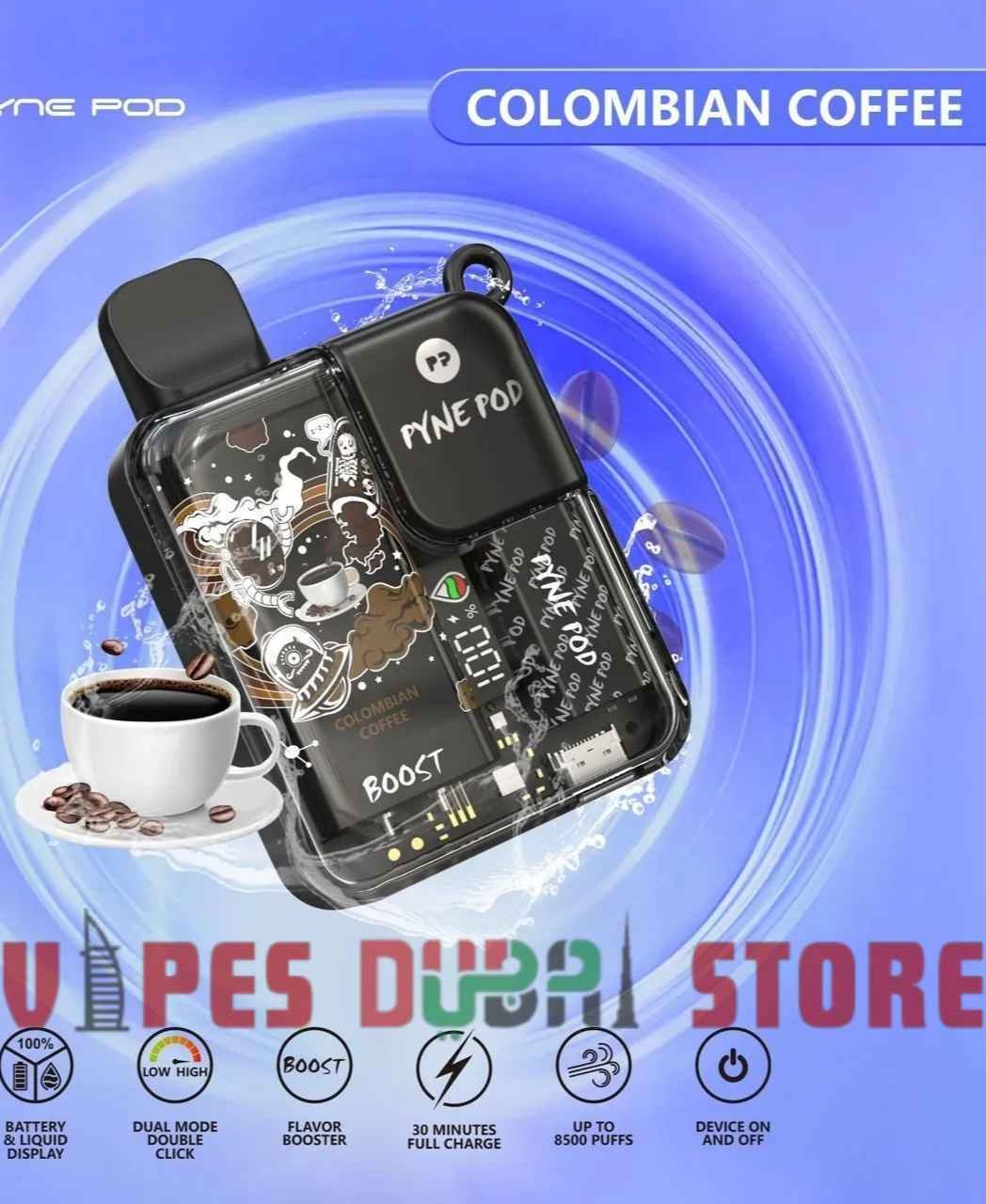 Pyne-Pod-8500-Disposable-Vape-Colombian-Coffee- Pyne-Pod-8500-Disposable-Vape-Colombian-Coffee-