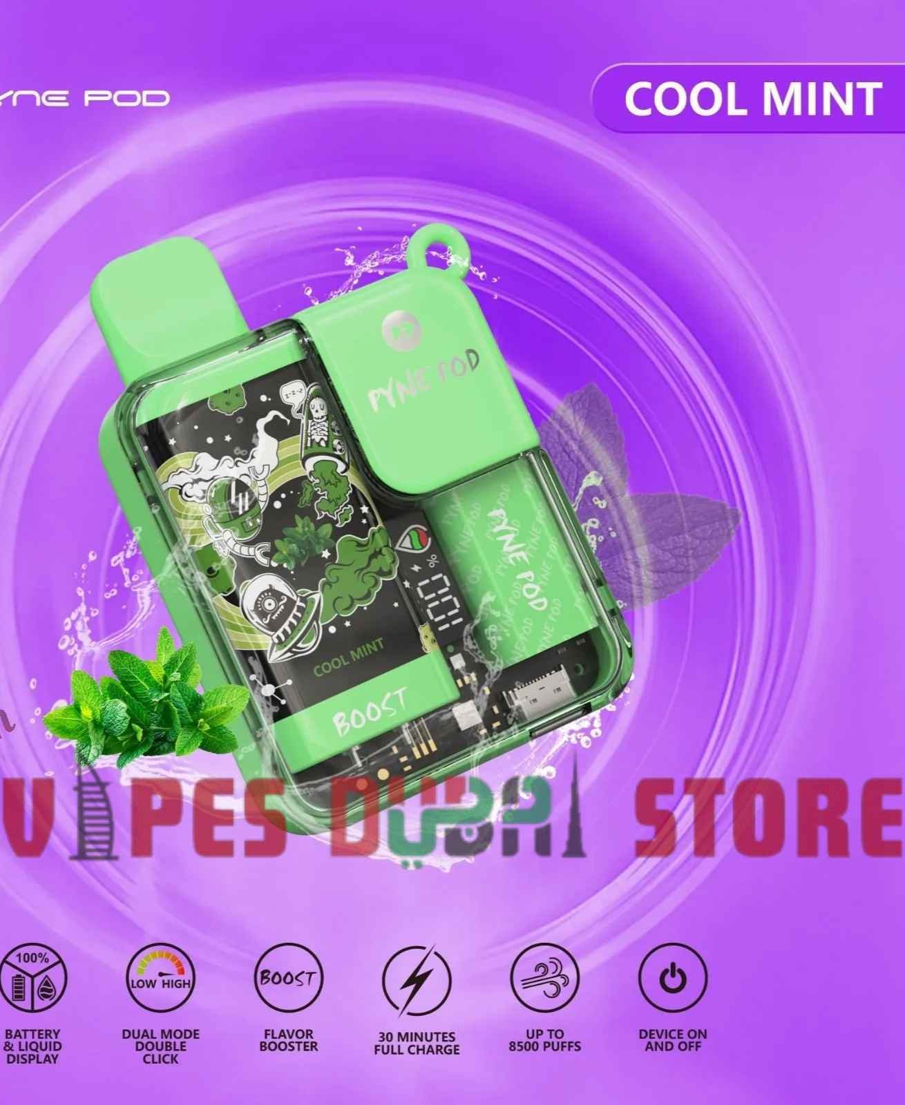 Pyne-Pod-8500-Disposable-Vape-Cool-Mint- Pyne-Pod-8500-Disposable-Vape-Cool-Mint-