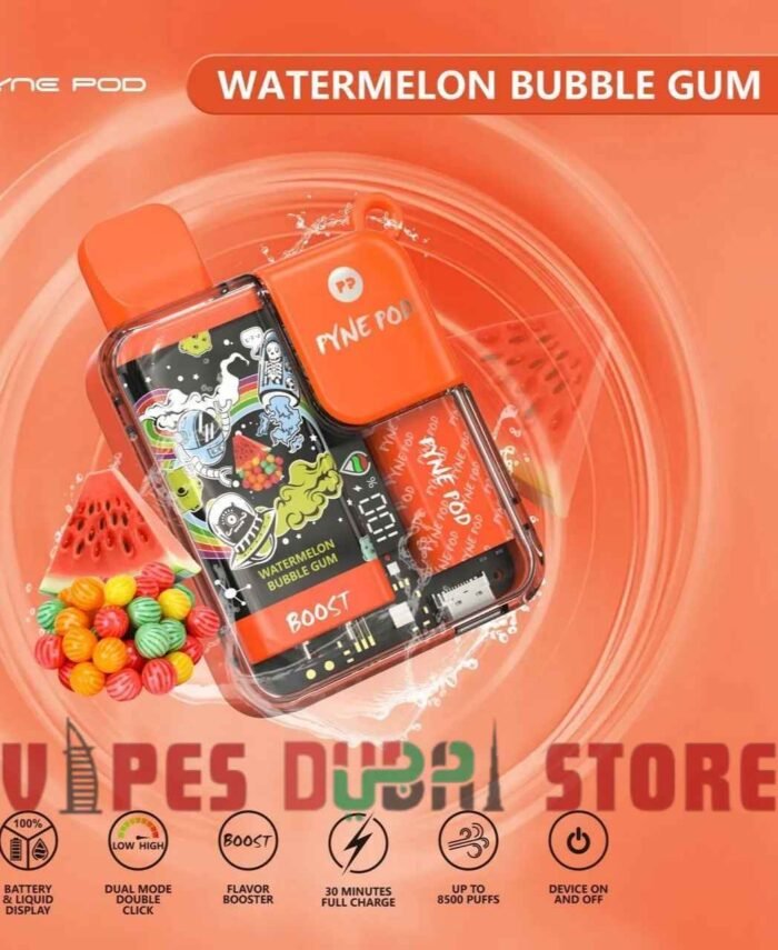 Pyne-Pod-8500-Disposable-Vape-Watermelon-Bubble-Gum-