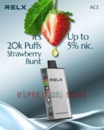 Relx ACE 20000puffs 20mg Disposable Vape Strawberry burst