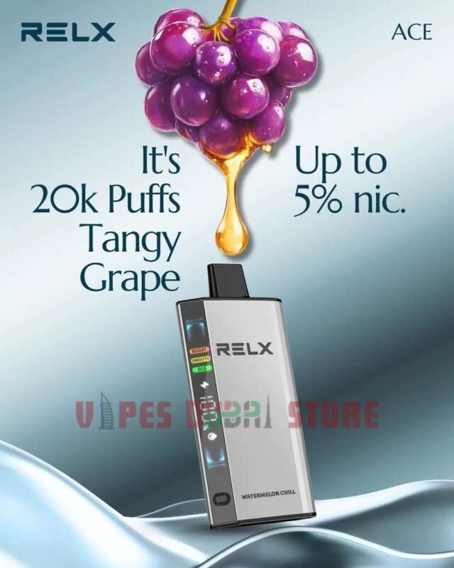 Relx ACE 20000puffs 20mg Disposable Vape Tangy Grape