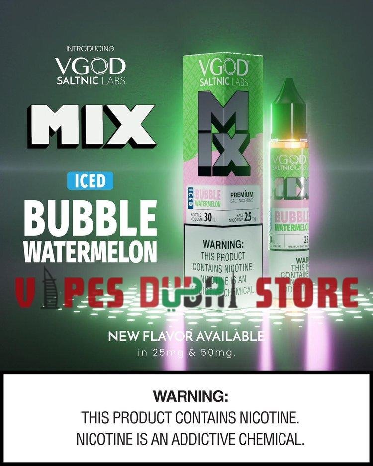 VGOD Mix Saltnic Price in Dubai ICED BUBBLE WATERMELON VGOD Mix Saltnic Price in Dubai ICED BUBBLE WATERMELON