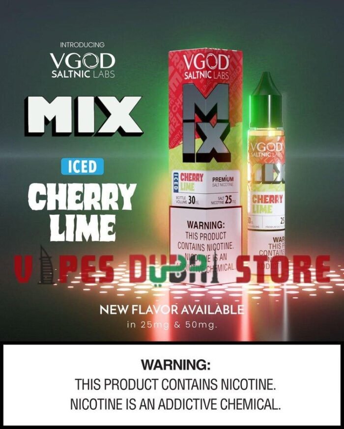 VGOD Mix Saltnic Price in Dubai ICED CHERRY LIME