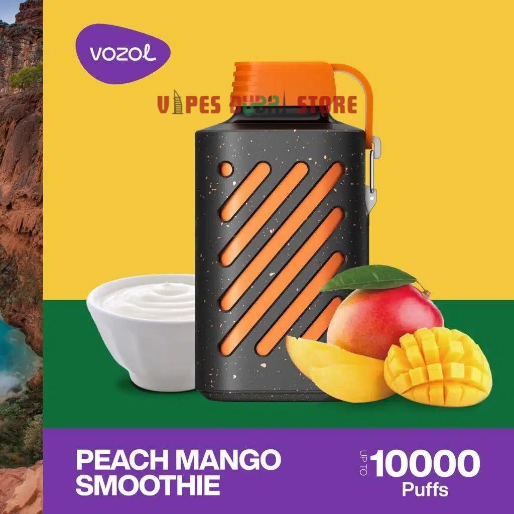 VOZOL GEAR 10000 PUFFS Disposable Vape in Dubai PEach Mango Smoo VOZOL GEAR 10000 PUFFS Disposable Vape in Dubai PEach Mango Smoothie