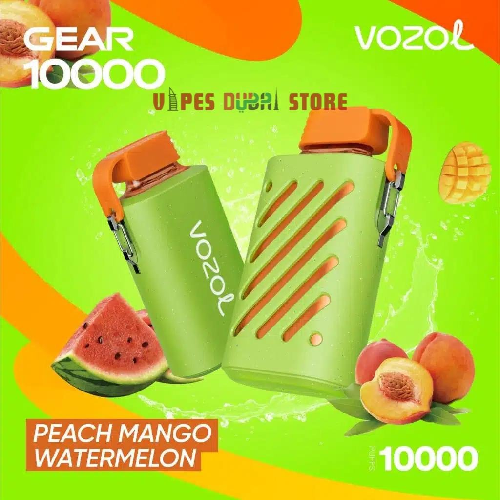 VOZOL GEAR 10000 PUFFS Disposable Vape in Dubai Peach Mango Wate VOZOL GEAR 10000 PUFFS Disposable Vape in Dubai Peach Mango Watermelon