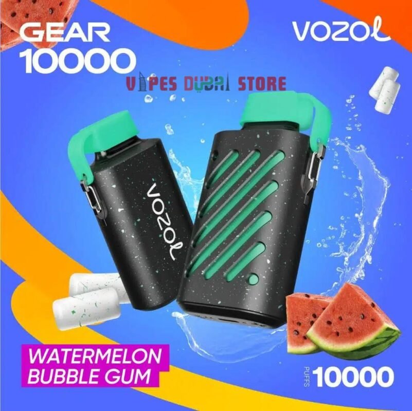 VOZOL GEAR 10000 PUFFS Disposable Vape in Dubai Watermelon BubbleGum