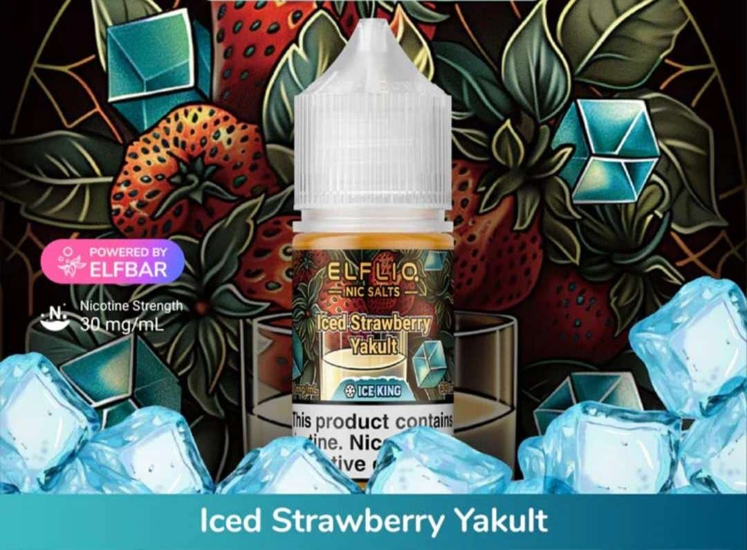 ELFLIQ-NIC-SALTS-Iced-Strawberry-Yakult-30ML ELFLIQ-NIC-SALTS-Iced-Strawberry-Yakult-30ML