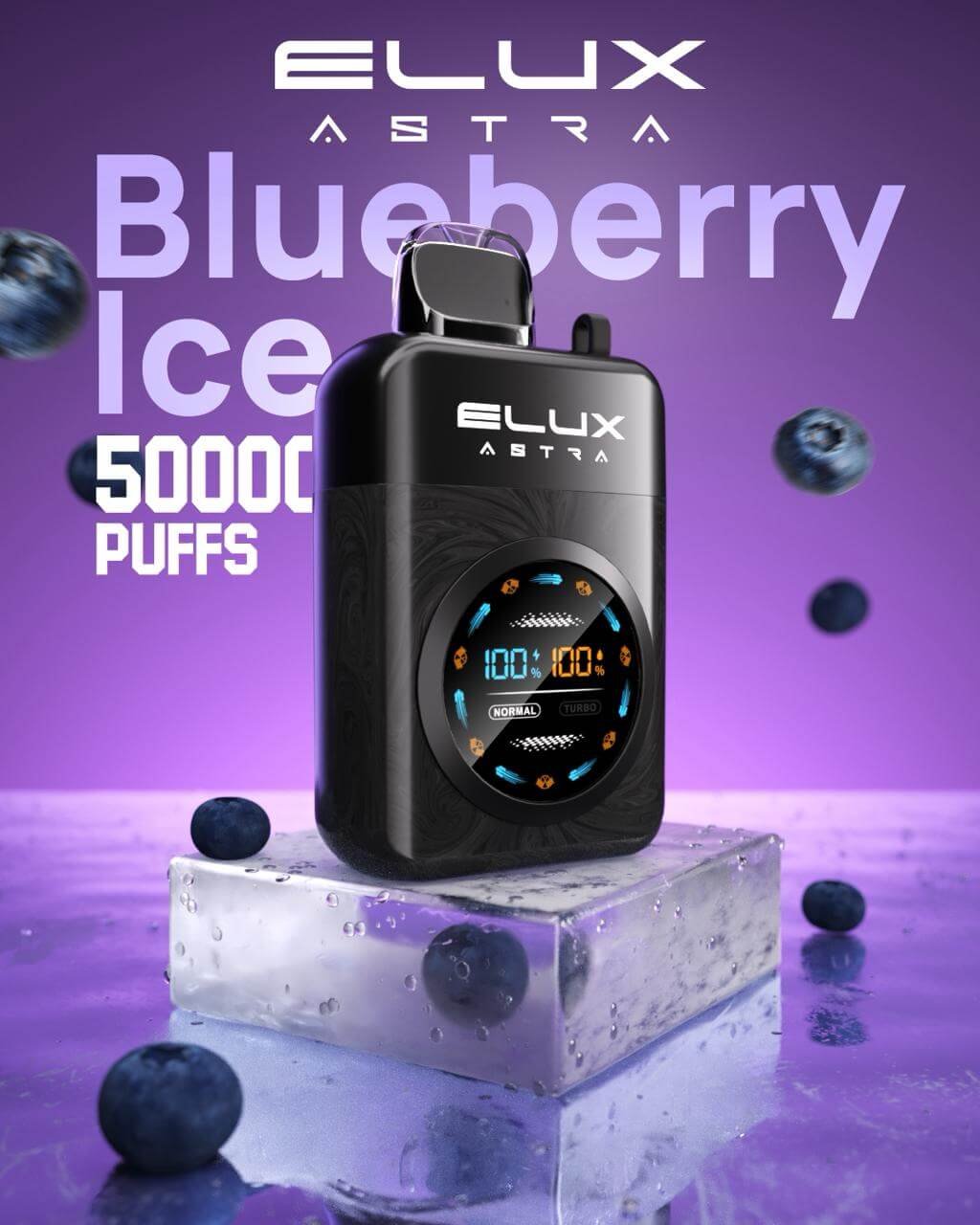 Elux Astra 50000 Puffs Disposable Vape Blueberry Ice Elux Astra 50000 Puffs Disposable Vape Blueberry Ice