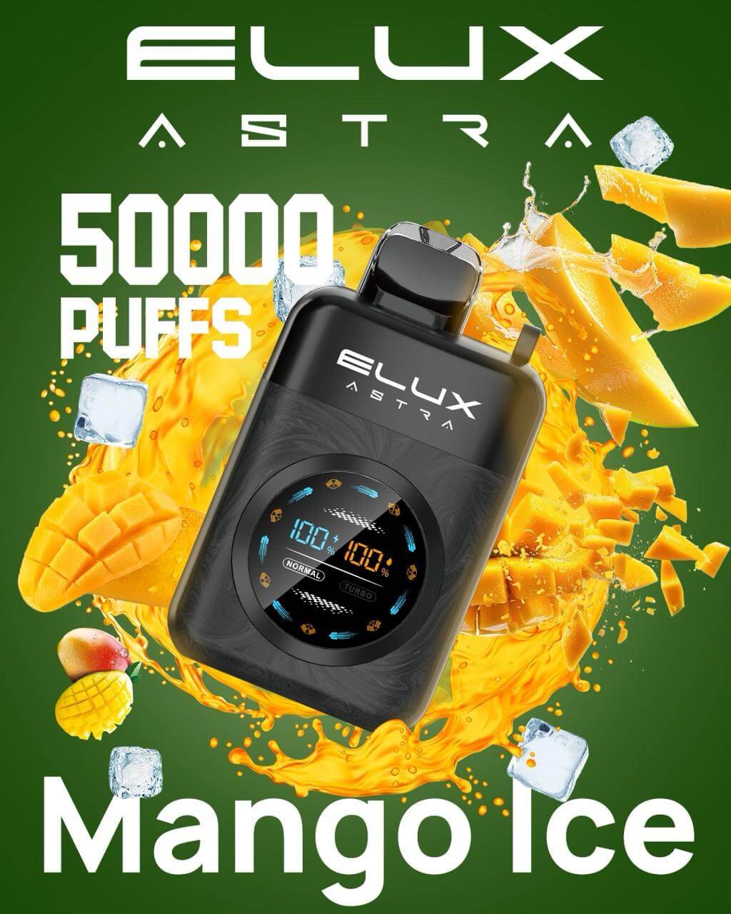 Elux Astra 50000 Puffs Disposable Vape Mango Ice Elux Astra 50000 Puffs Disposable Vape Mango Ice