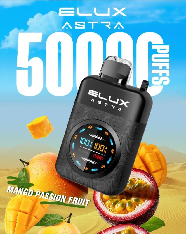 Elux Astra 50000 Puffs Disposable Vape Mango Passion Fruit Elux Astra 50000 Puffs Disposable Vape Mango Passion Fruit