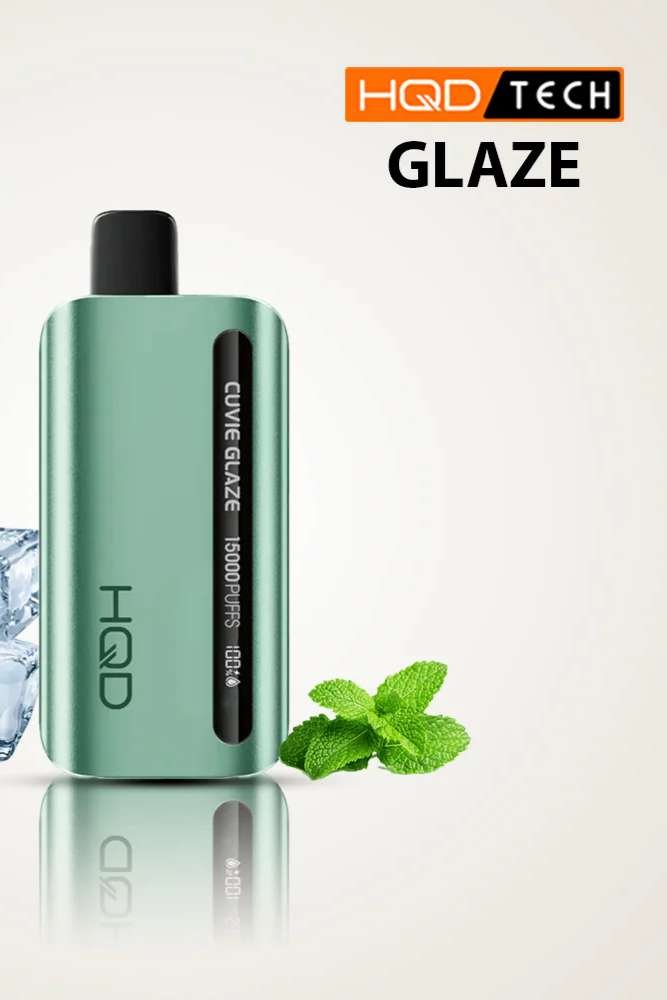 HQD_CUVIE_GLAZE_15000_PUFFS_DISPOSABLE_VAPE_Ice_Mint HQD_CUVIE_GLAZE_15000_PUFFS_DISPOSABLE_VAPE_Ice_Mint