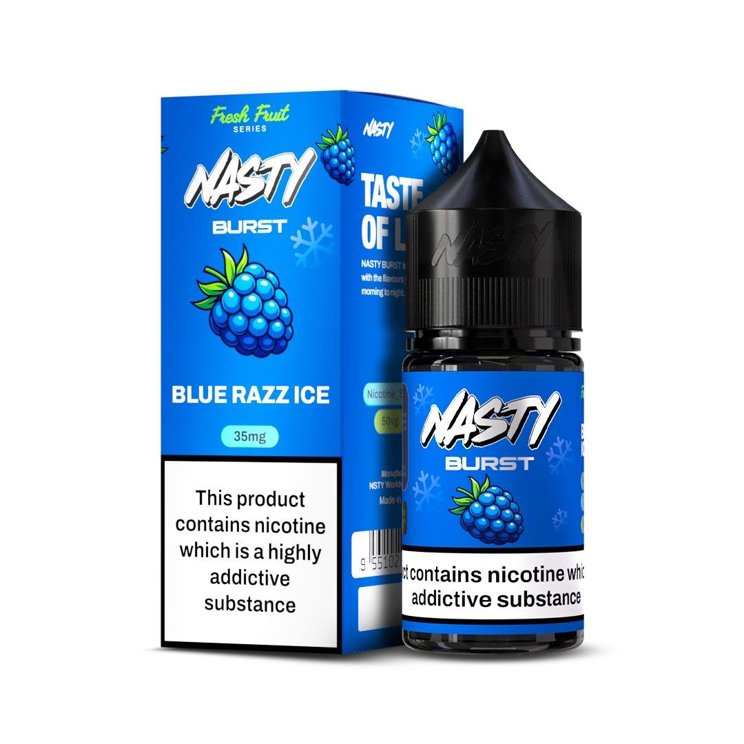 Nasty Burst Salt E-liquid Blue Razz Ice Nasty Burst Salt E-liquid Blue Razz Ice